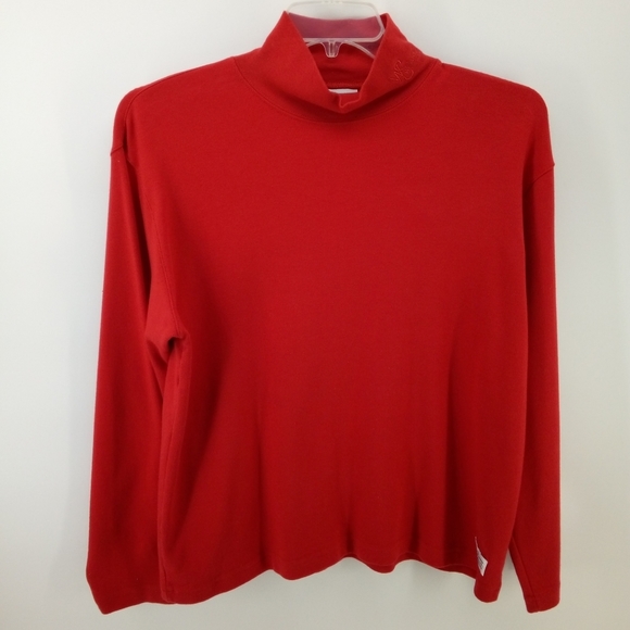 Willi Smith Sweaters - ⭐3/$30 Willi Smith Red Turtleneck 100% Cotton XXL